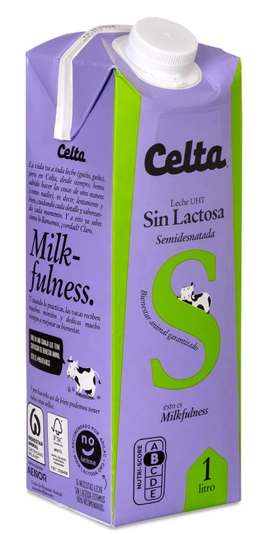 LECHE CELTA SIN LACTOSA 1L